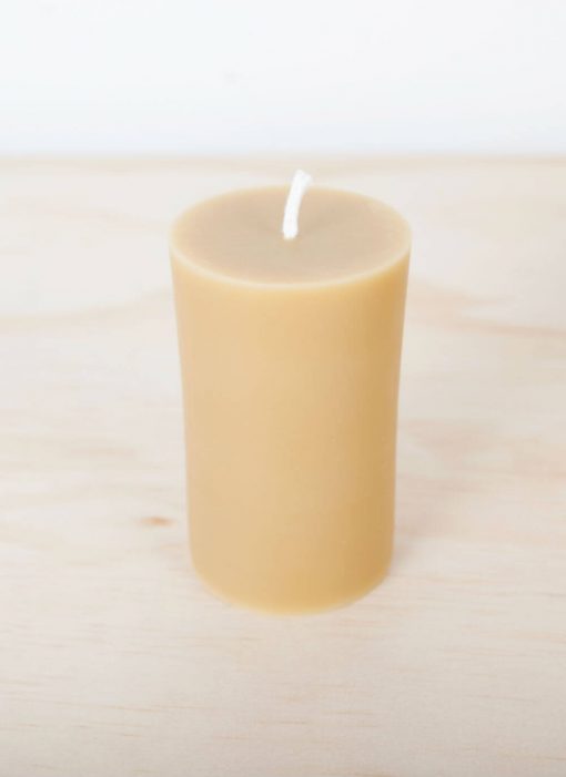 100% Pure Beeswax Cylinder Candle 02