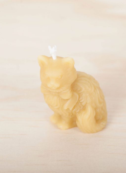 Cat 02 100% Pure Beeswax Candle