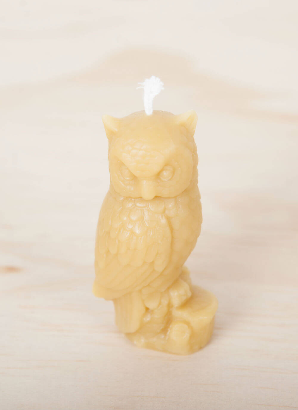 Beautifully handcrafted 100% pure Beeswax Owl Candle