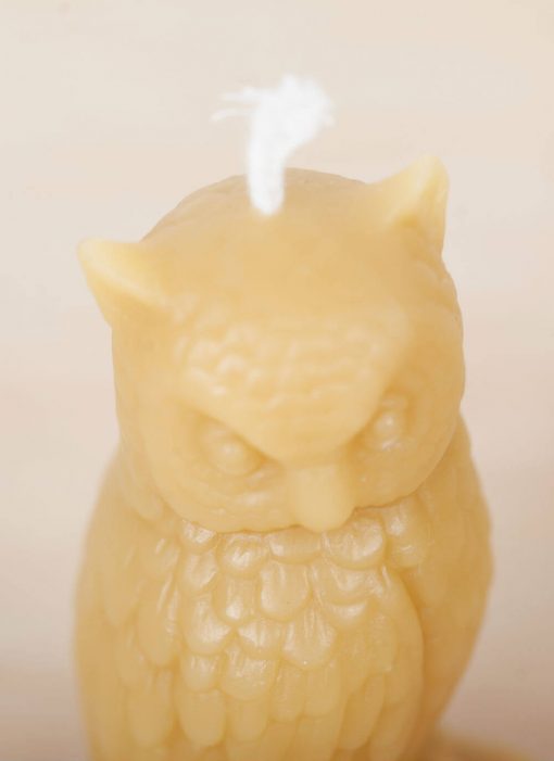 Owl 03 100% Pure Beeswax Candle